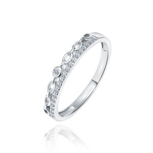 Inel argint cu pietre Chain DiAmanti Z1841AR_W-DIA (Argint 925‰ 1,5 g.)